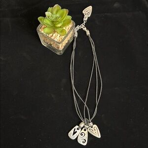 Brighton  Brazilian Pendant Necklace with triple cords